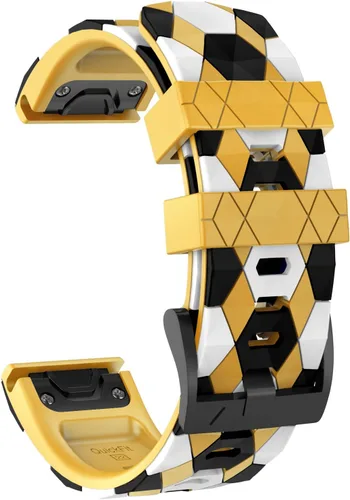Vista 2 de OVERSTEP Correa de reloj compatible con Fenix 5, correa de ajuste rápido de 0.866 pulgadas para Garmin Fenix 5 Plus/Fenix 6/Fenix 6 Pro/Fenix