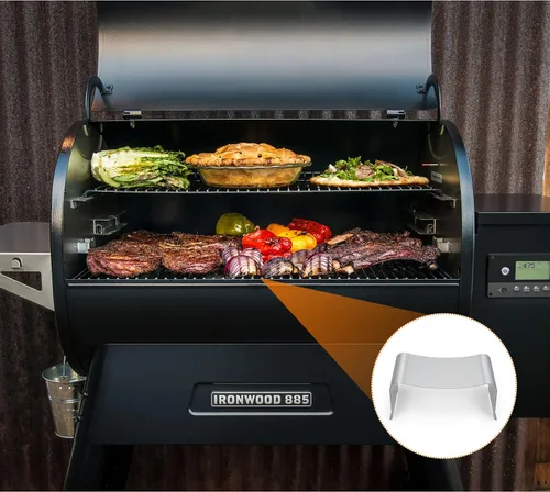 Vista 7 de Stanbroil Difusor de calor para parrillas Traeger PRO 575/780 y Ironwood 650/885