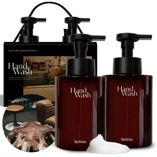 Vista 9 de hetras. Bombshell - Jabón de manos con burbujas de perfume (paquete de 2, 17.4 onzas líquidas cada uno), aroma floral jugoso, limpieza profunda e