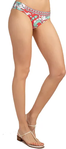 Vista 3 de Trina Turk - Vestido de baño para mujer - parte inferior corrugada a los lados
