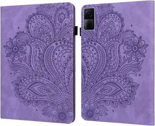 Vista 11 de ALILANG Funda para Xiaomi Redmi Pad de 10.61 pulgadas 2022 con lápiz capacitivo, múltiples ángulos de visión con soporte de piel sintética