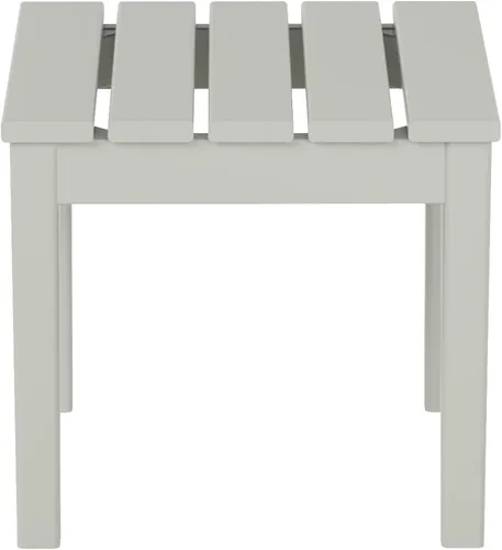 Vista 4 de WestinTrends Ashore - Mesa auxiliar Adirondack moderna para patio al aire libre, color arena