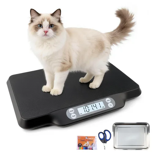 Vista 11 de Báscula digital para mascotas,Básculas de cachorros para pesaje,Básculas de bebé solo para mascotas nuevas Digital Small Animals Scales for