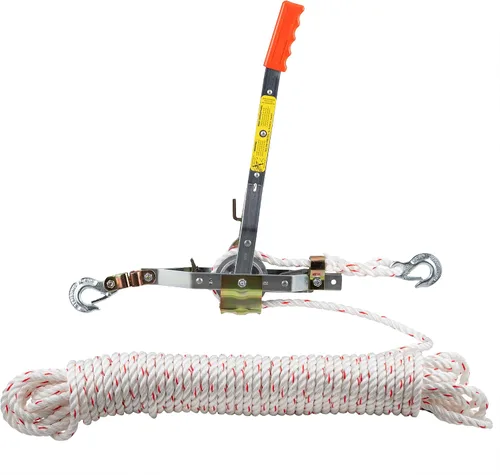 Vista 3 de Maasdam - Extractor mecánico de cuerda de capacidad de 3/4 de tonelada. Con 100 pies de 1/2 pulgada de diámetro de Cables de Fibra