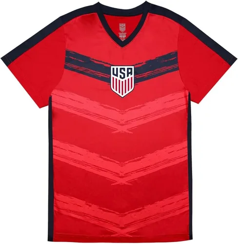 Vista 6 de Icon Sports Official Licensed US Soccer USMNT Youth Kids Game Day Shirts Athletic Active Training Game Tee Top