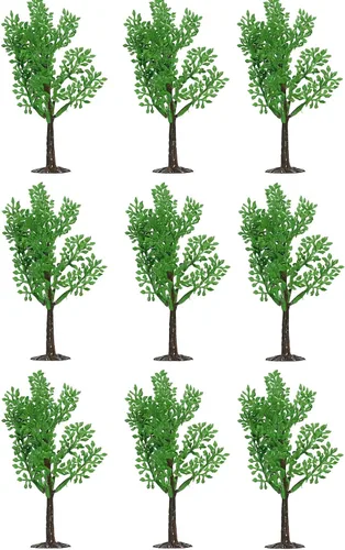 Vista 2 de Oasis Supply Ramas de 4 pulgadas con soportes, juego de 12 piezas para decoración de pasteles, temas forestales, paisajes y paisajes de fiesta