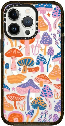 Vista 284 de CASETiFY Funda Impact para iPhone 13 [Protección contra caídas de grado militar 4X de 8.2 pies/Compatible con Magsafe] - #1 Mom - Transparente