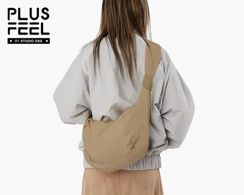 Vista 3 de Plusfeel Bolsos cruzados acolchados para mujer, bolso de hombro grande de moda estilo Hobo Crescent