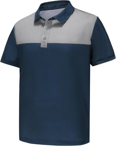 Vista 12 de MOHEEN Polo de manga corta para hombre, absorbe la humedad, secado rápido, con bolsillo 12138# Verde militar