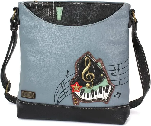 Vista 19 de CHALA Sweet Messenger - Bolso de hombro de tamaño medio con correa ajustable Ajolote - Turquesa