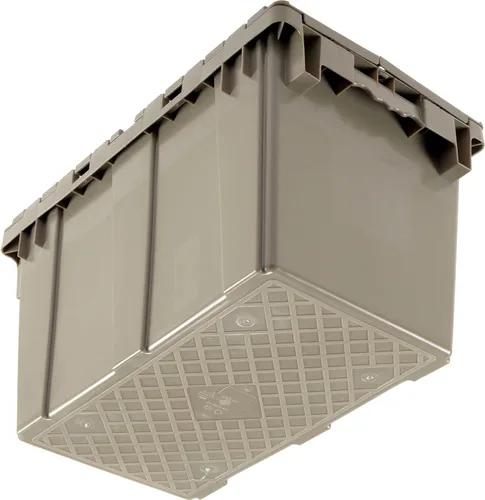 Vista 4 de Contenedor de distribución con tapa abatible 22-3/8x13x13 Gris