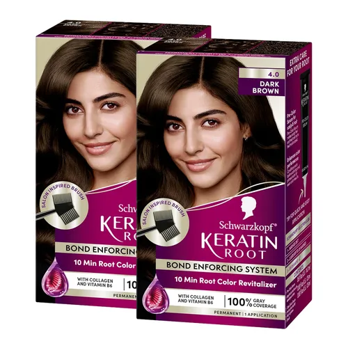 Vista 12 de Schwarzkopf® Keratin Root 1.0 Black Permanent Root Hair Dye Negro