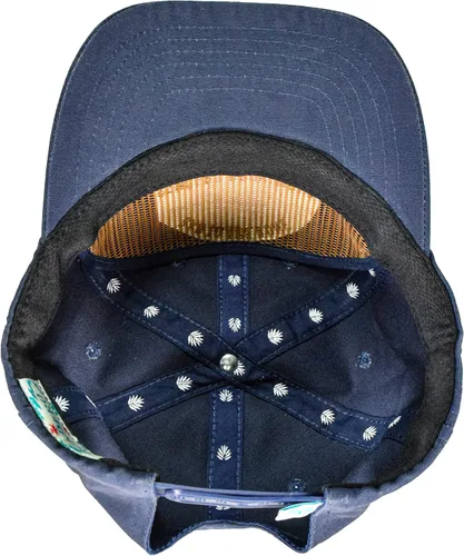 Vista 8 de Sendero Provisions Co. Sombrero Snapback ajustable al aire libre con diseño bordado Bad to The Bone (negro), Azul