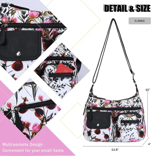 Vista 2 de Angelkiss - Bolsos cruzados para mujer, bolsos de hombro para mujer, bolsos y monederos medianos de piel sintética