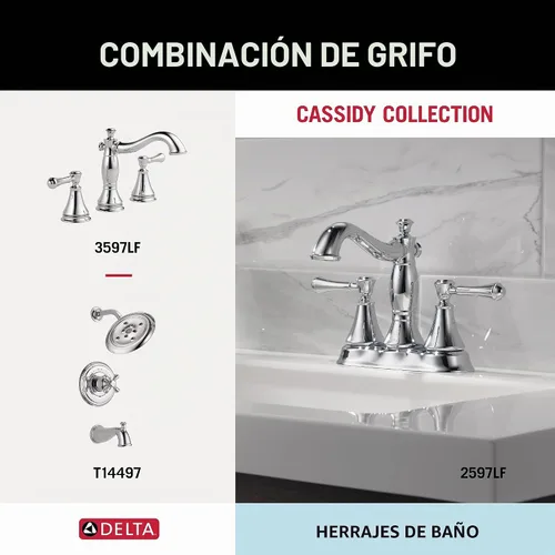 Vista 4 de Delta 79750 Cassidy soporte de papel higiénico, 79750 Cromo pulido