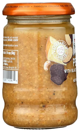 Vista 5 de Sacla Pesto con salsa de pasta de trufa negra de verano, vegano, 6.7 onzas (paquete de 6)