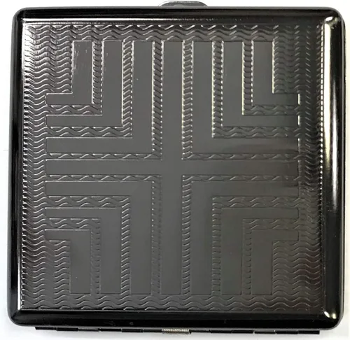 Vista 3 de 3102B1 - Funda de metal para cigarrillos (capacidad para 20 cigarrillos de tamaño King Size), Plateado
