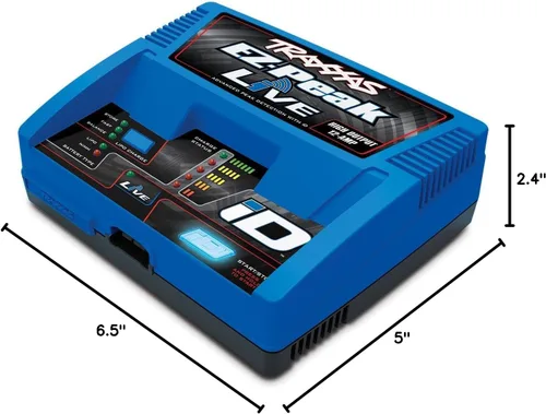Vista 5 de Traxxas 2971 EZ-Peak Live Cargador Rápido de 12 Amperios NiMH/LiPo con Tecnología ID