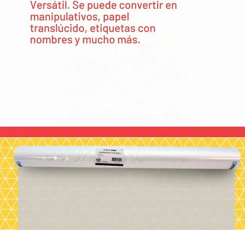 Vista 5 de School Smart - 1277258 Rollo de Película Laminadora de 1,5 Mil - 25 pulgadas x 200 pies - Núcleo de 1 pulgada