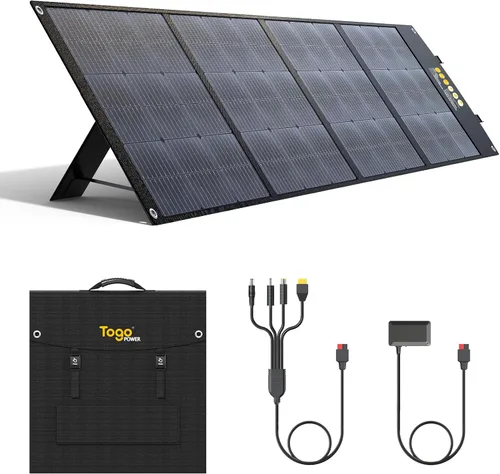 Vista 10 de Panel solar portátil bifacial de 100 W, panel solar plegable resistente a la flexión de 100 vatios 22 V, cargador solar monocristalino para estación