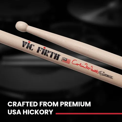 Vista 14 de Baquetas Vic Firth SCM Corpsmaster Signature - Baquetas Colin McNutt