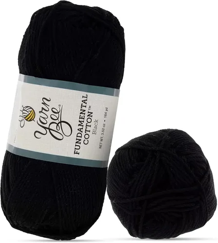 Vista 18 de Hilo Bee 4 - Mediano – Rollo Suave – 164 Yardas de Hilo de Algodón Mercerizado para Tejer Mantas, Sombreros y Más – Suministros para Artesanías