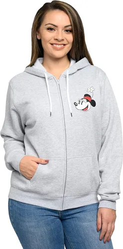 Vista 3 de Disney Sudadera con capucha para mujer con estampado de Mickey Minnie Mouse