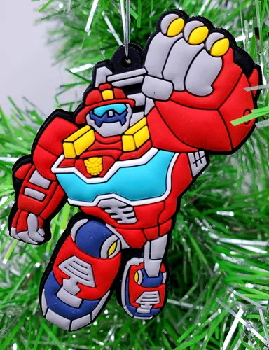 Vista 2 de Juego de adornos con Optimus, abejorro y amigos (diseño único inastillable)