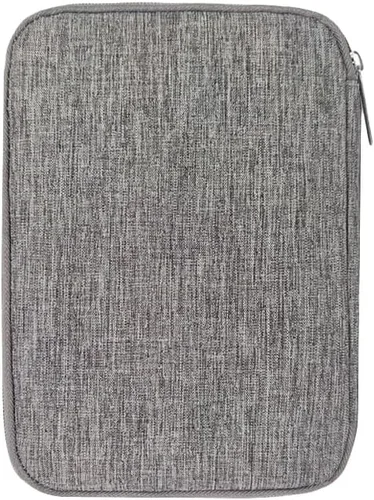 Vista 7 de Bolsa de accesorios para cables de viaje, organizador electrónico para cable, cable, cargador, teléfono (gris/M)