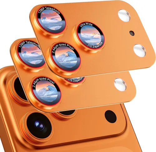 Vista 11 de HelloDeere - Protector de lente de cámara de vidrio templado de alta alúmina 9H para iPhone 17, grado militar, inastillable con fuerte absorción