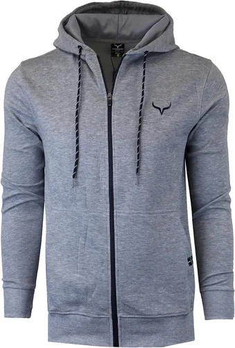 Vista 2 de SCREENSHOT Sports Sudadera deportiva con capucha y cremallera completa para hombre
