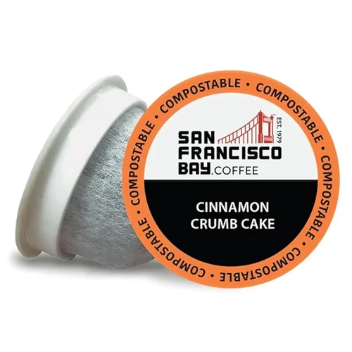 Vista 33 de SF Bay Coffee Organic Rainforest Blend, 12 unidades, Cápsulas de café compostables, tostado medio, compatible con K Cup incluyendo Keurig