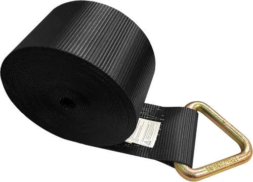 Vista 11 de Mega Cargo Control 1 paquete de correas de cabrestante de anillo en D de 3 pulgadas x 30 pies, amarres negros resistentes para control de carga