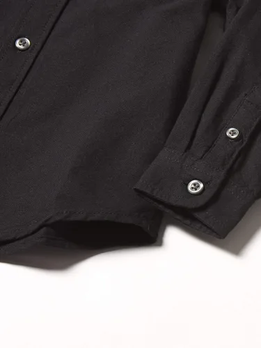 Vista 3 de The Children's Place Camisa Oxford de manga larga con botones para bebés niños