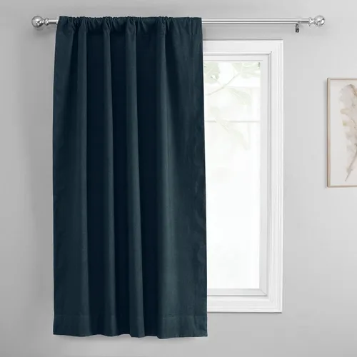 Vista 5 de HPD Half Price Drapes Cortinas enrollables de algodón liso para oscurecer la habitación, cortinas enrollables para sala de estar, cocina, 46 x 63