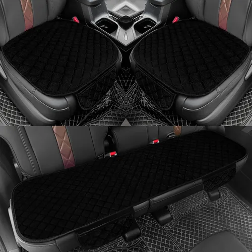 Vista 16 de surpassme Fundas de Asiento de Coche Cómodas Fundas de Asiento Delantero Universales para Accesorios de Automóvil, Fundas Interiores Acolchadas