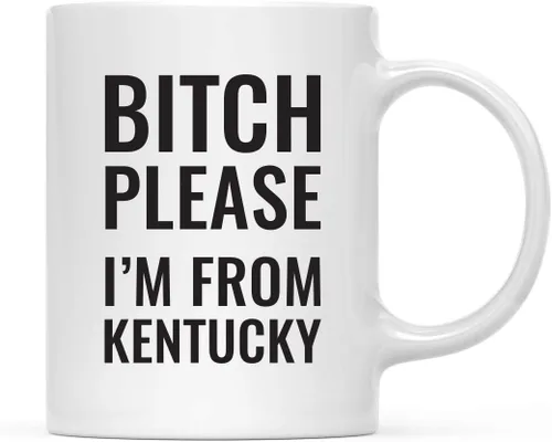 Vista 23 de Andaz Press Taza de café de 11 onzas, regalo de broma, Bitch Please I'm from Alabama, paquete de 1, incluye caja de regalo, divertidas ideas