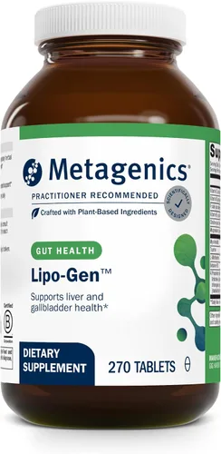 Vista 8 de Metagenics - Lipo-Gen, 90 unidades Lipotropic Liver and Gallbladder Support, with Vitamin B12, Choline, Inositol and Artichoke Extract, Supports