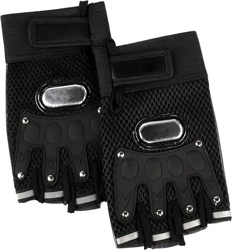 Vista 14 de IPENNY Guantes de entrenamiento unisex para hombre y mujer, guantes de ciclismo de medio dedo, transpirables, elásticos, guantes de ciclismo