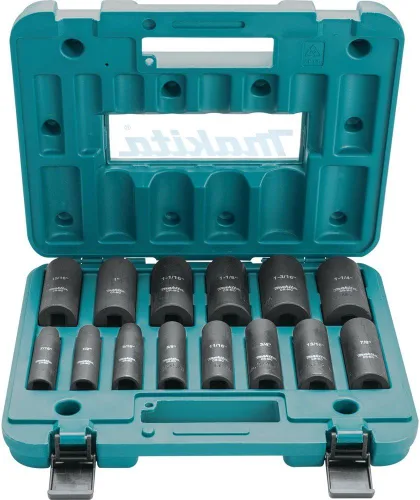 Vista 16 de Makita A-96338 Dado de impacto de pozo profundo de 1" con impulsor de 1/2
