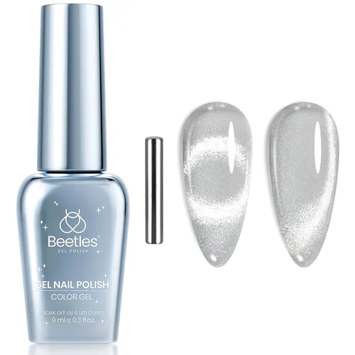 Vista 50 de Beetles - Esmalte de uñas de gel azul, 0.5 onzas líquidas, esmalte de gel azul profundo, efecto translúcido, esmalte de uñas neutro que se absorbe