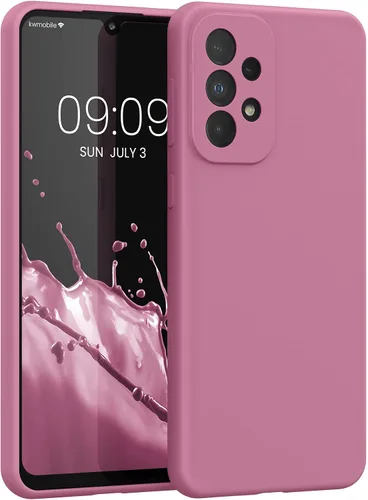 Vista 56 de kwmobile Funda Compatible con Samsung Galaxy A14 5G - Funda de teléfono de TPU y silicona con acabado suave - Verde Lima
