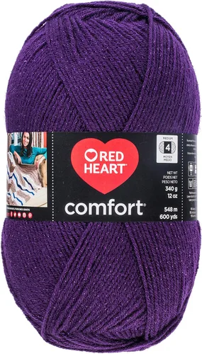 Vista 52 de RED HEART Hilo Comfort Shimmers, ópalo blanco
