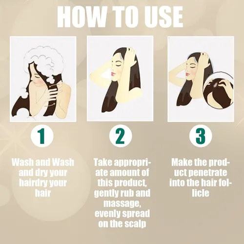 Vista 3 de Jengibre Ungüento para el crecimiento del cabello Crema de tratamiento para el crecimiento del cabello Crema hidratante para el cuero cabelludo