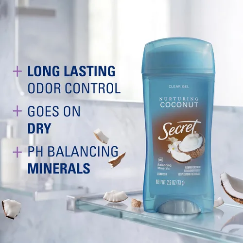 Vista 2 de Secret Fresh Desodorante antitranspirante para mujer, protección transpirable contra el sudor y el olor durante 72 horas, frescura instantánea