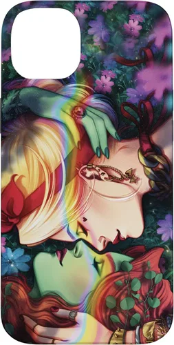 Vista 15 de iPhone 16 DC Comics Pride Harley Quinn & Poison Ivy Nose Touch Case