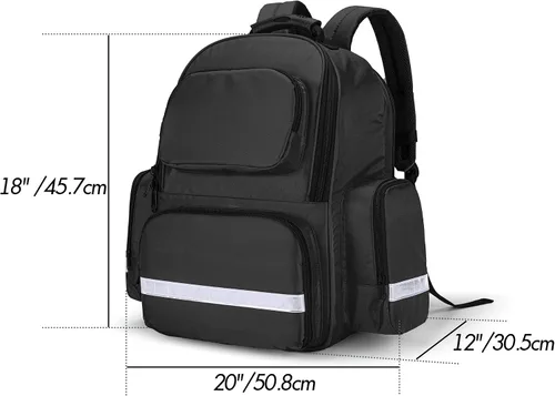 Vista 7 de Trunab Bolsa de primeros auxilios para trauma, mochila vacía, kits de emergencia médica, paquete de bolsa de salto para emergencias médicas, EMS
