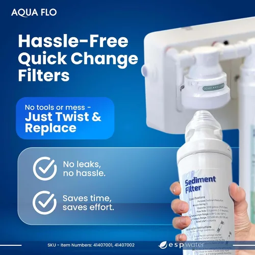 Vista 5 de Aqua Flo Platinum QCRO RO - Kit de repuesto de filtro RO, mejora el sabor al reducir el cloro y los olores, filtración rentable, membrana que se