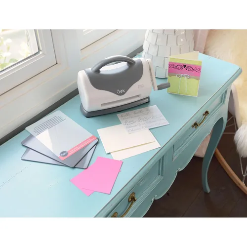 Vista 5 de Sizzix, Blanco y gris 660950 textura Boutique máquina de grabación en relieve, blanco/gris