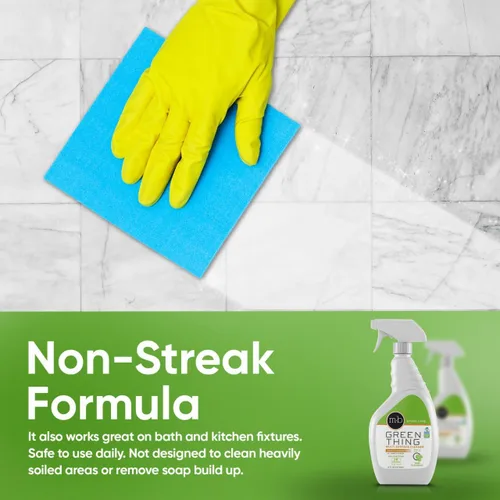 Vista 5 de MB Stone & More GT-1 Green Thing - Spray de limpieza multisuperficie para encimera de cocina, espray limpiador para mármol, fórmula sin rayas